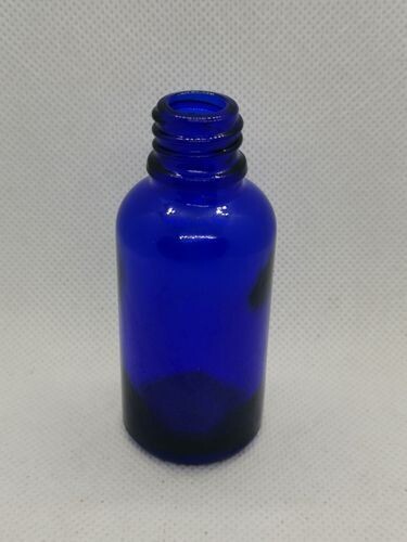 30ml COBALT BLUE Boston 18mm Neck  Glass Bottle Only