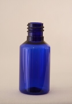 30ml PET(Plastic) 18/410 - 18mm Neck Cobalt Blue