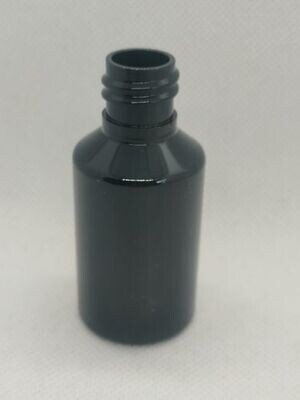 30ml PET(Plastic) 18/410 - 18mm Neck BLACK- Bulk Buy Pack of 50