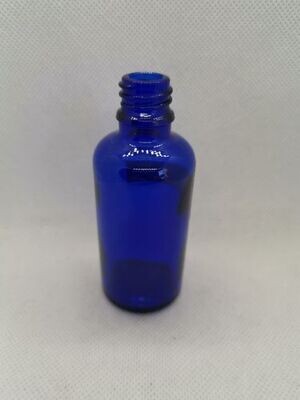 50ml Cobalt Blue Boston 18mm Neck Bottle Only