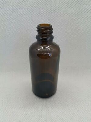 50ml Amber Glass Boston 18mm Neck Bottle Only