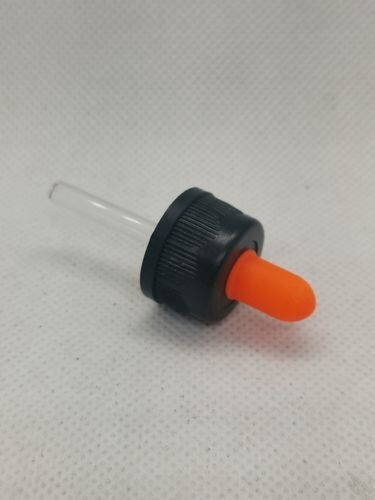 18mm Orange Teat with Black Cap and Dropper (all inclusive) FOR 5mL BOSTON ONLY- BULK 100pcs