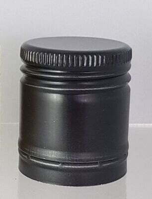 29mm Black Tamper Metal Cap - BULK 100 Pcs