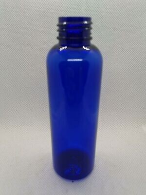125mL Tall Cobalt Blue PET (Plastic) 24mm Neck Bottle PACK of 25