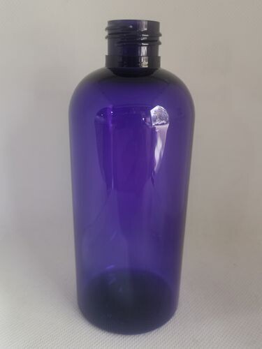 250mL Squat Transparent VIOLET PET1(Plastic) 24mm Neck Bottles