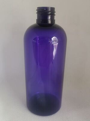 250mL Squat Transparent VIOLET PET1(Plastic) 24mm Neck Bottles