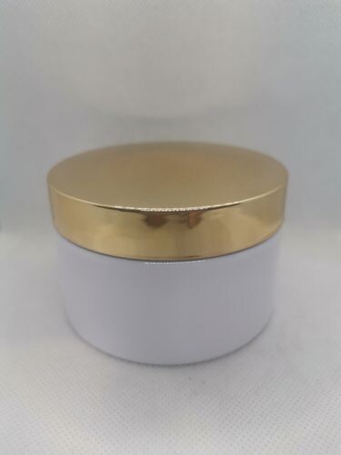 250GM PET (Plastic) White Base with Gloss Gold Screw Cap