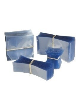 Tamper-Evident Sleeves-Clear 78mm-Width x 80mm Height 100 Piece Pack