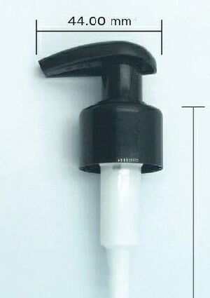 28mm BLACK (Non Ribbed) Lotion Pump(28/410) for PET Bottle Only-100mm Drawup Tube - BULK 100 pcs