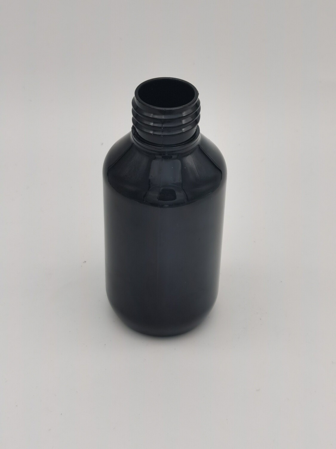 100mL BLACK Veral PET(Plastic) Bottle - 24mm/410 Neck - BULK 10 Pcs