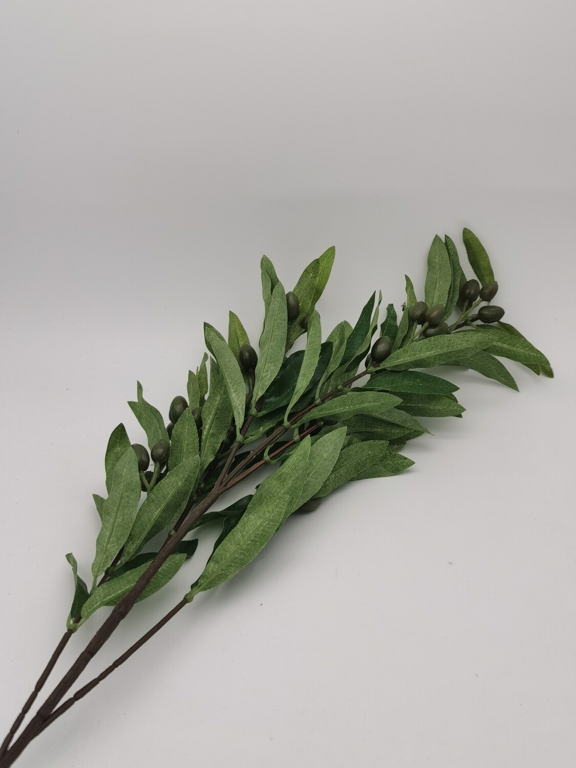 Olive Branch with Green Olives - Display Imitation 65cm Long
