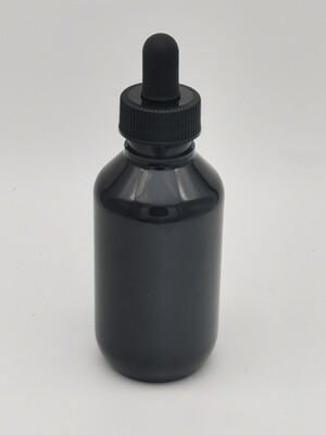 100mL VERAL  PET(Plastic♲) BLACK Dropper Bottles with 24mm Matt Black Teat - PACK of 10