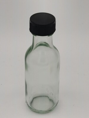 45 ml Round Mini Bottle with FREE BLACK Screw Cap (208 Pcs)