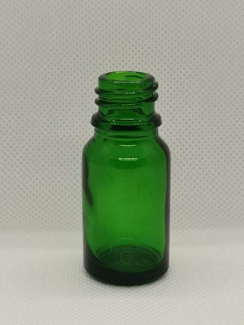10ml GREEN Boston 18mm Neck Bottle Only - SINGLE BUY
