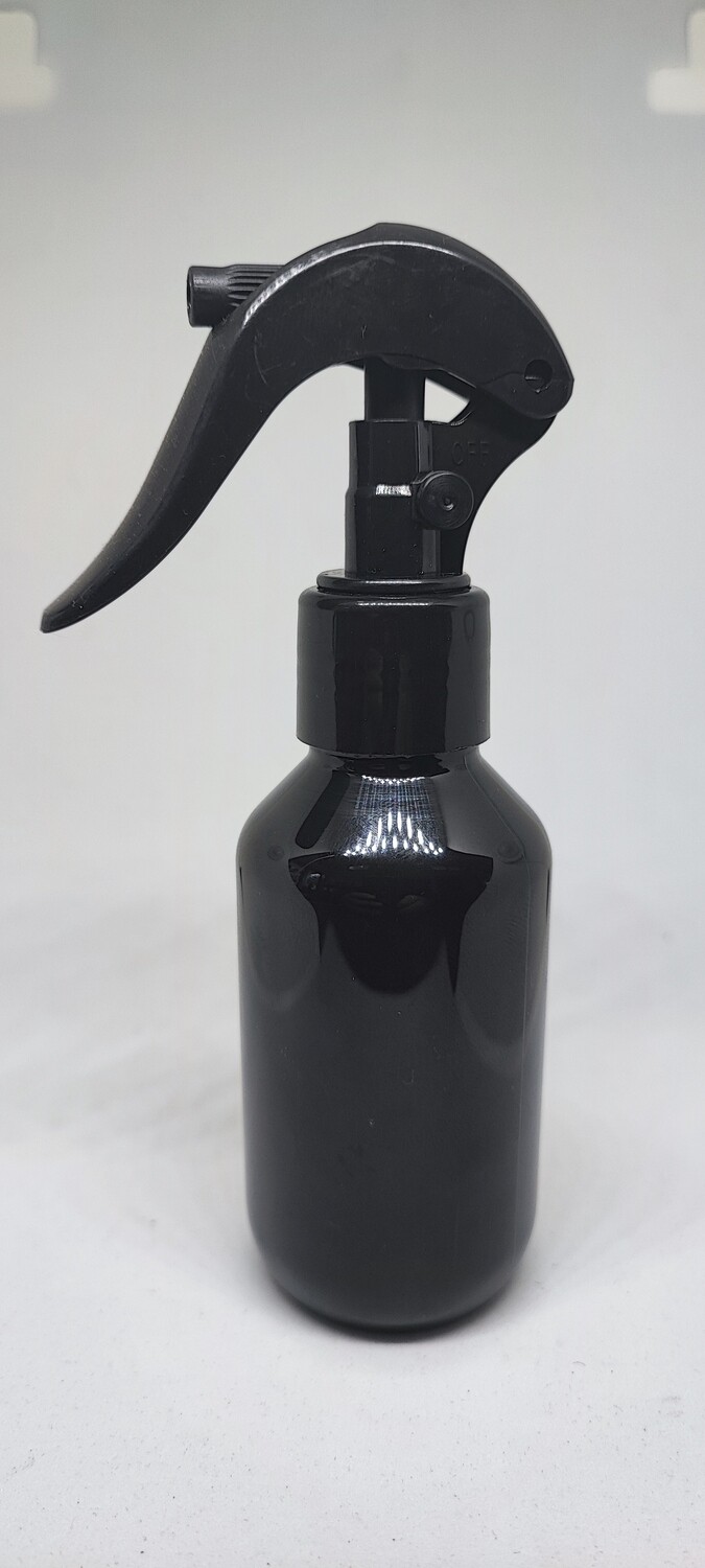100ml Black Veral (PET) Plastic with 24410 Neck Black Micro Trigger Spray - Single Buy