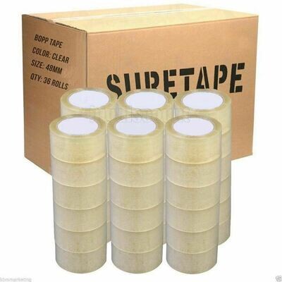 Clear 48mm x 75m PP Packaging Tape - SINGLE ROLL