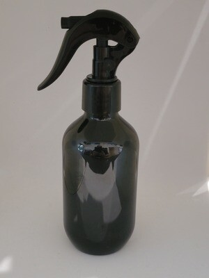 200mL BLACK Veral PET(Plastic♲) Bottle with TRIGGER SPRAY- 24mm/410 Neck - BULK 10 Pcs