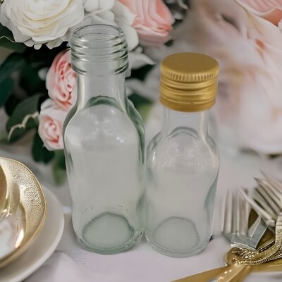 25 ml Mini Glass Bottle with Choice of Cap (180 Pcs)