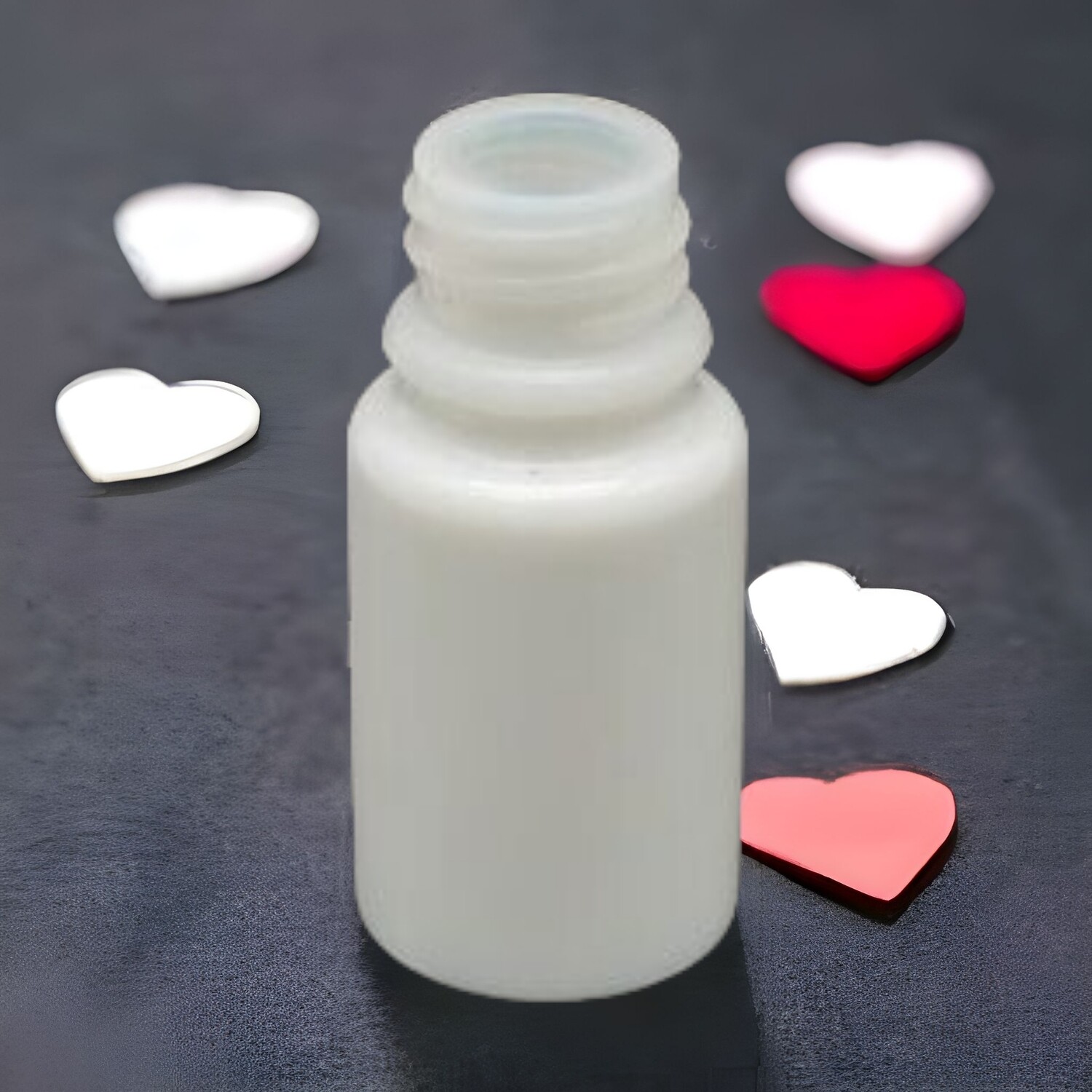 5ml Solid WHITE GLASS Boston 18mm Neck Bottle Only - BULK Pack of 66 Bottles