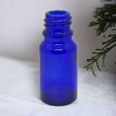 5ml Cobalt Blue Boston 18mm Neck Glass Bottle Only - BULK Pack of 255 Bottles