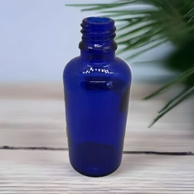 100ml Cobalt Blue Boston 18mm Neck Glass Bottle Only - BULK Pack of 105 Bottles