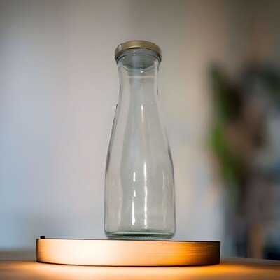500mL Glass Juice Milk Bottle with 53mm Twist Cap