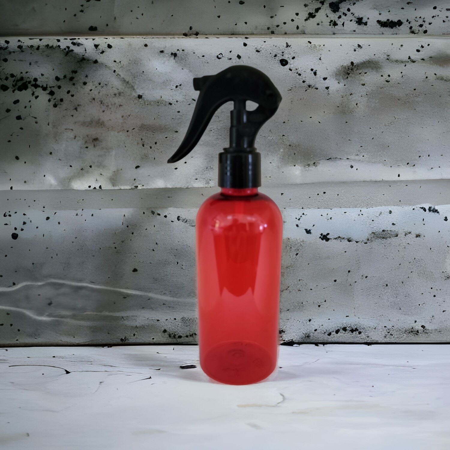 250ml RED AMBER (PET) Plastic with 24410 Neck BLACK MICRO TRIGGER SPRAY - Single Buy