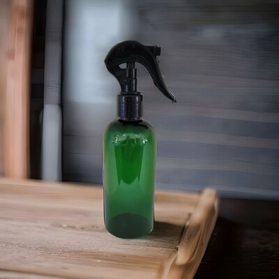 250ml GREEN (PET) (Plastic♲) with 24410 Neck BLACK MICRO TRIGGER SPRAY - PACK OF 10