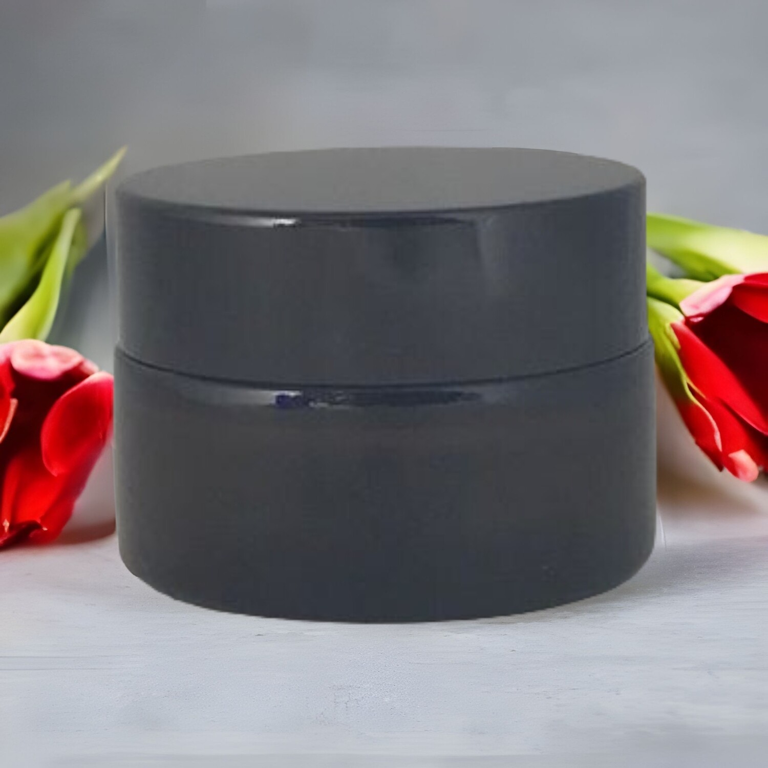 20g Amber Glass Balm Pot with Black Screw Cap &amp; Caska Seal - BULK Pack of 63 Pcs