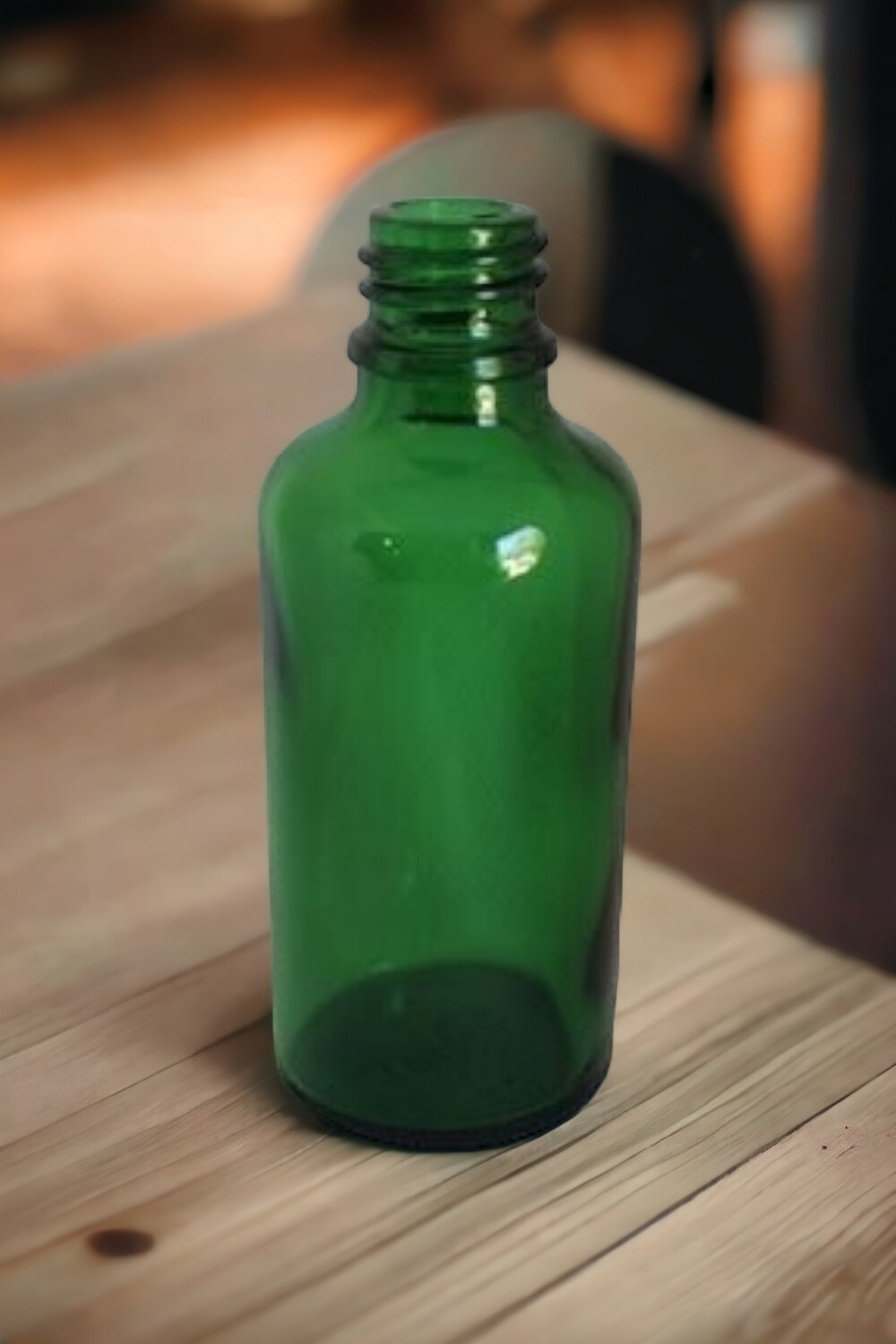 50ml GREEN Boston 18mm Neck Glass Bottle Only - BULK Pack of 88 Bottles