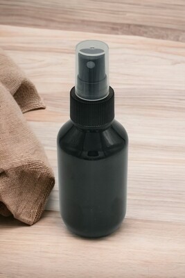 100mL Black Veral (PET ♲) Plastic Bottle with 24/410mm Spritzer/Atomiser - PACK of 10
