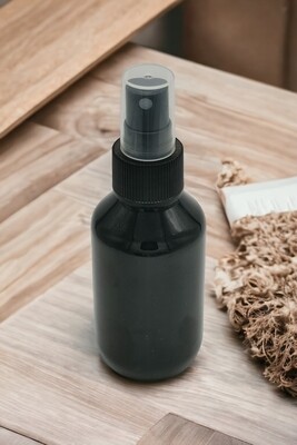 200mL Black Veral (PET♲) Plastic Bottle with 24/410mm Spritzer/Atomiser - PACK of 10