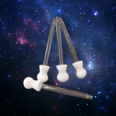 8.2 cm BULB Teat Glass Pippette - Bulk Pack of 50 Pcs