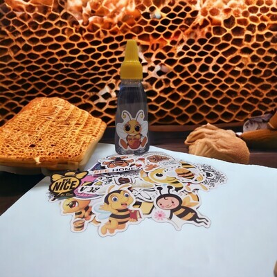 HONEY BEE STICKERS (Waterproof  UV Proof ) Pack of 50 Random Stickers