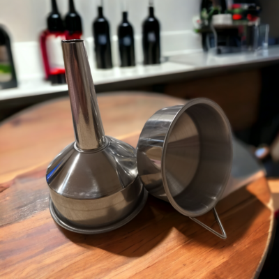 Funnel Large Stainless Steel (suit 25mm or Greater Inner Neck Size Bottles)