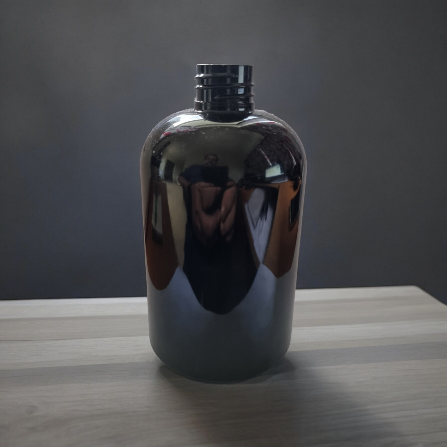 500mL BLACK SQUAT PET (Plastic) 28mm/410 Neck Bottle - SPECIAL BUY