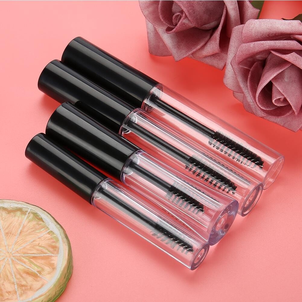 3ML Empty Mascara Eyelash Tube Cream Plastic Vial Bottles &amp; Inner Wipe