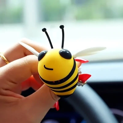 Car Air Freshener, Creative YELLOW BEE Design Car Air Outlet Perfume Clip