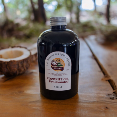 COCONUT OIL ORGANIC - FRACTIONATED 500ML (WHOLESALE AUSTRALIAN)