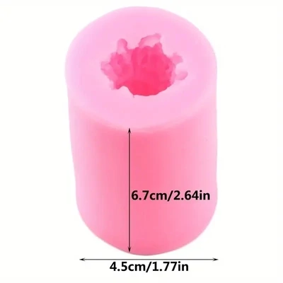 SMALL 3D ROSE COLUMN SILICON MOULD