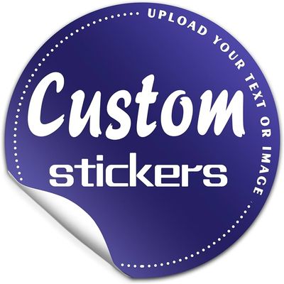 CUSTOMISED STICKERS - by the A4 Sheet  FULL COLOUR Vinyl/PP