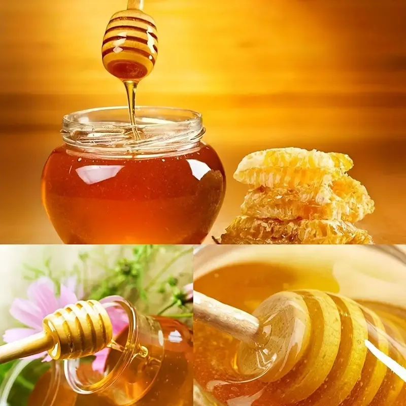Wooden Honey Dippers - Small Size