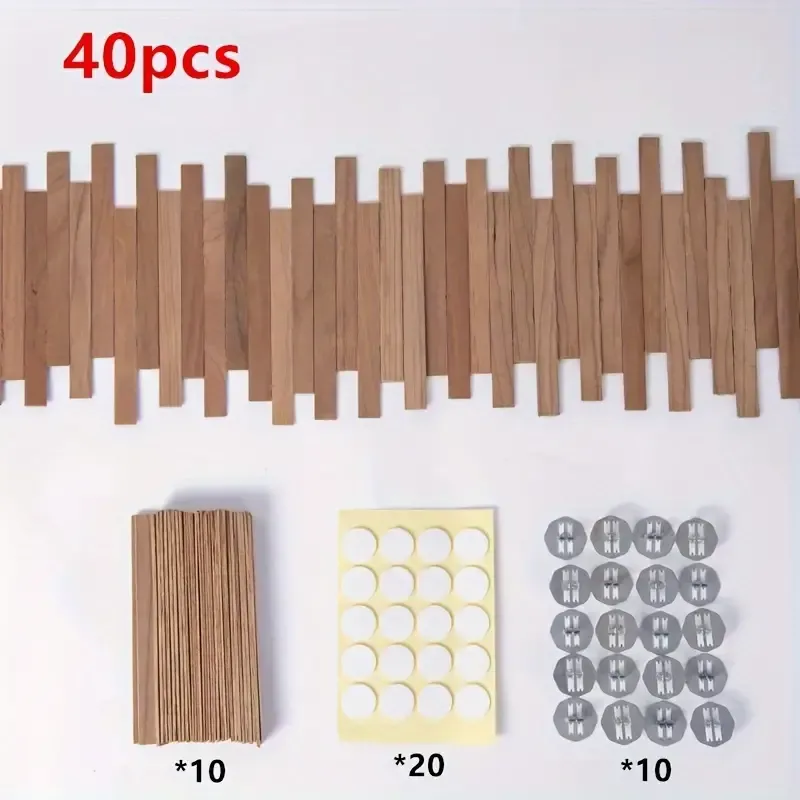 Wooden CHERRYWOOD Candle Wicks FOR Candle Making (Wicks 12.95 X 1.27 Cm - Smokeless Wooden Candle Wicks) 10PC SET