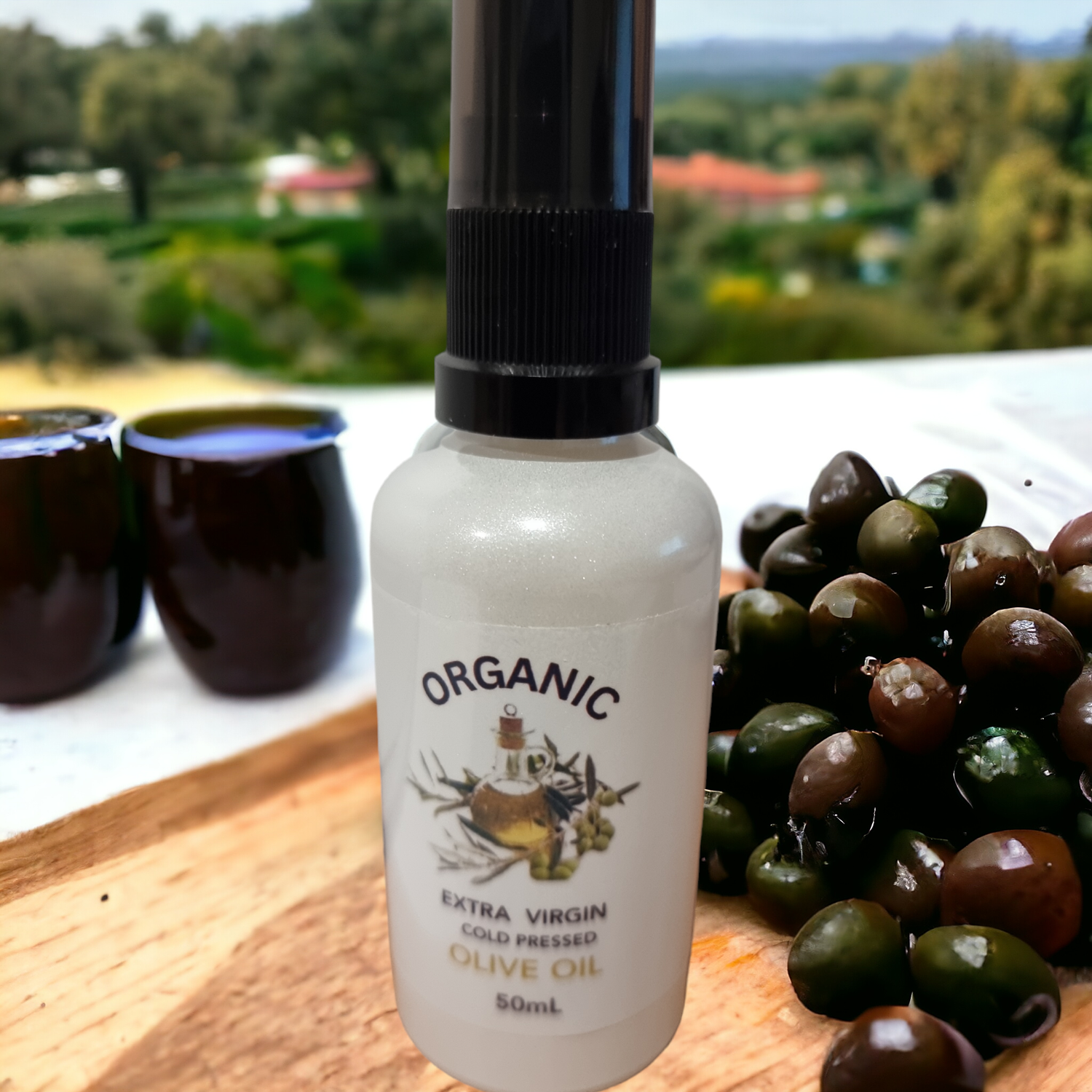 OLIVE OIL  (ORGANIC ) 50ML - COLD PRESSED  - 100% (WHOLESALE)