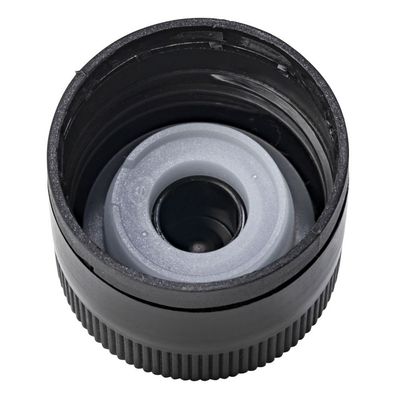 31.5 x 30mm BLACK Plastic Olive Oil Cap with pourer - 100 Pcs
