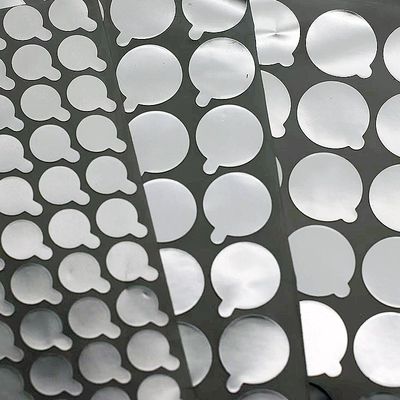 38mm SEAL AND PEEL - SILVER - Suitable for 38mm GLASS JARS-  18 Pcs