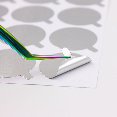 38mm SEAL AND PEEL - SILVER - Suitable for 38mm GLASS JARS-  18 Pcs