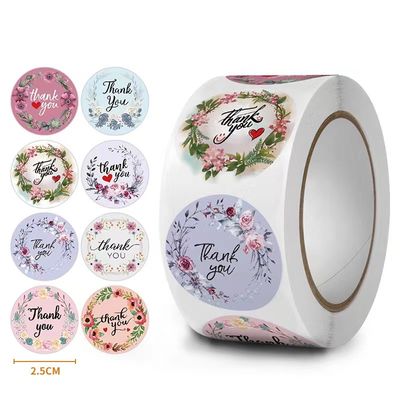 Thank You Stickers -THANK YOU (C272)- 500pcs/roll,