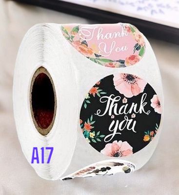 Thank You Stickers -THANK YOU (A17)- 500pcs/roll,