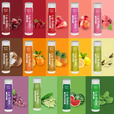 Lip Balm Natural - With Vitamin E Olive Oil &amp; Coconut Oil - 4.2g